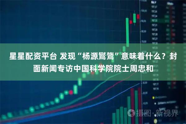 星星配资平台 发现“杨源鸑鷟”意味着什么？封面新闻专访中国科学院院士周忠和